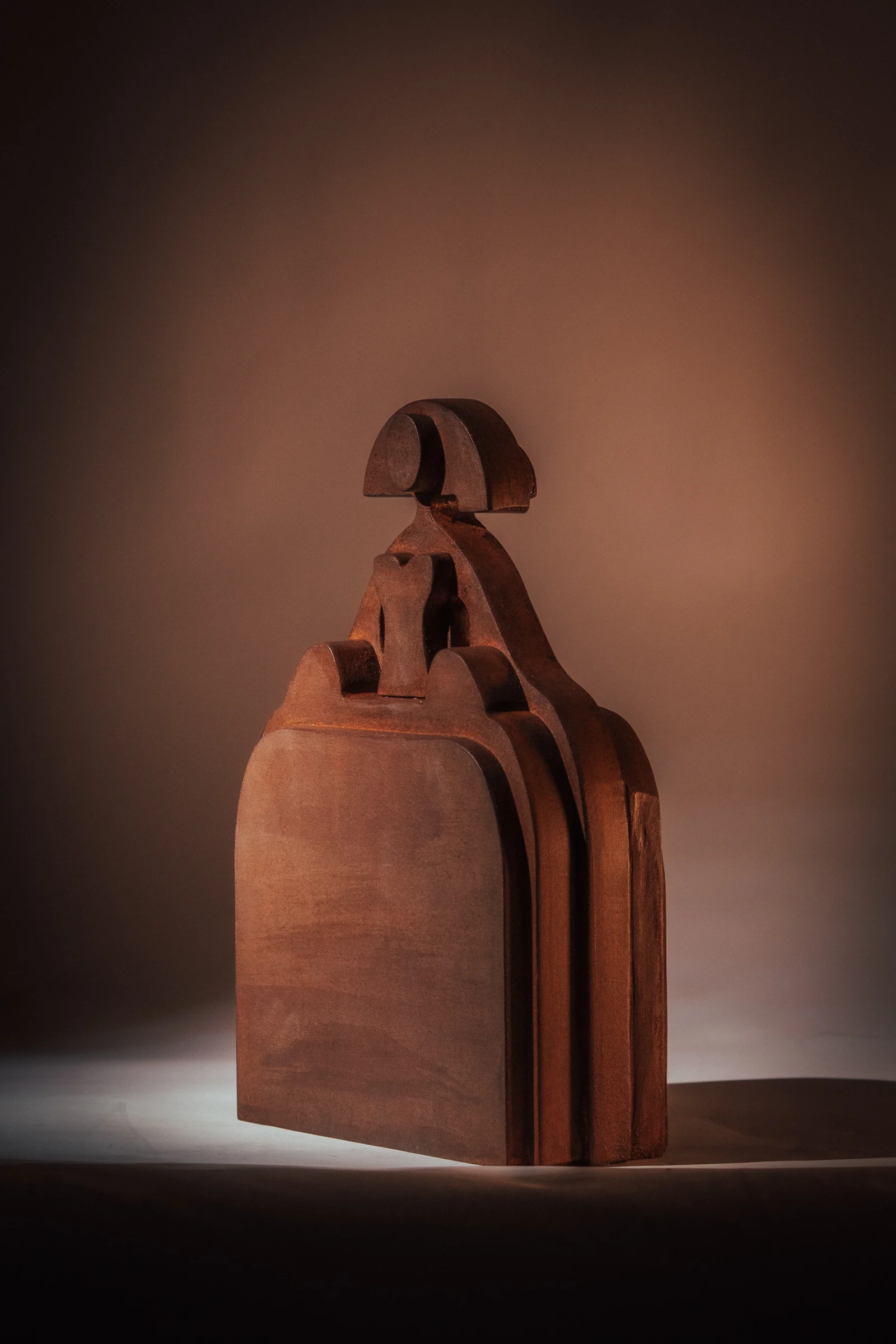 Corten steel ME|NI|NA in warm light